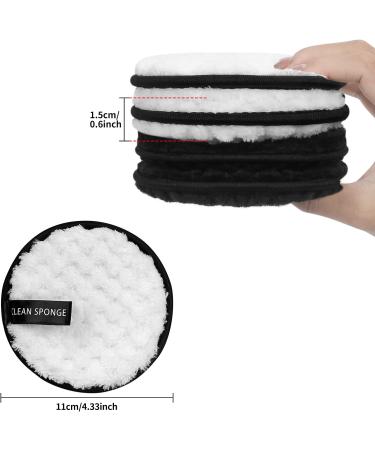 Arqumi Reusable Makeup Remover Pads 4PCS | Double-sided Microfibre Face Pads | Washable Makeup Remover Cloths for All Skin Types - Buy Online on GoSupps.com
