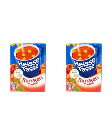 Erasco hot cup of cup of tomato cream-in just 2 minutes just add hot water the perfect soup snack (pack with 2) 63 g (2 pack)