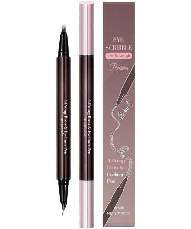 Eyebrow Pen Waterproof 2in1 Eyebrow Pen SmudgeResistant Eyebrow Pencil For women and girls for beauty and cosmetics dating party gathering and makeup - Buy Online on GoSupps.com