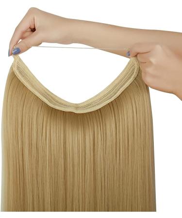Invisible Secret Wire Halo Hair Extension - 22 inch Ash Blonde Mix Bleach Blonde - Buy Online on GoSupps.com