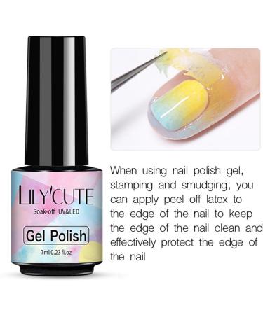Liquid Latex for Nails 7ml Peel Off Nail Polish Barrier Cuticle Protector for Gel Nail Painting Peel Off Cuticle Guard Liquid Peel Off Tape for Nails Professional 60 Seconds Quick Dry - Buy Online on GoSupps.com