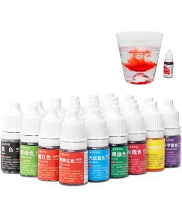 Vibrant Edible Food Dye - Food-Grade 25 Color Concentrated Liquid Food Colouring Set - Gel Icing Colors for Kids Cake Decorating Baking Fondant Frosting 10ml 12b - Buy Online on GoSupps.com
