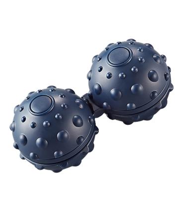 Hedgehog ball massage ball of relaxing gyro massage balls with rotating fingertips for back legs feet hands one-piece massage (blue)