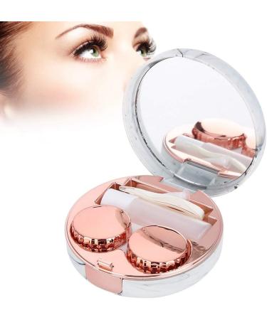 Portable Lens Case 4 Colors Soaking Lenses Case with Mirror Plastic Marble Pattern Eye Care Kit Container(#3) Portable Lens Box Kit - Buy Online on GoSupps.com