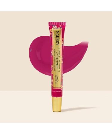 Nakery Plumping Lip Treatment for Dry Cracked Lips - Line Smoothing Lip Plumper for Women with Hyaluronic Acid Serum for Lips - Non Sticky Lip Gloss Plumper for Petal Soft Lips - Rose & Romance - Buy Online on GoSupps.com