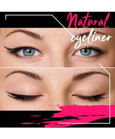 40 Pieces Cat Eye Makeup Stickers - Reusable Eyelid Line Stickers for Instant Eyeliner Outline - Easy to Clean & Flexible (Black) - Buy Online on GoSupps.com