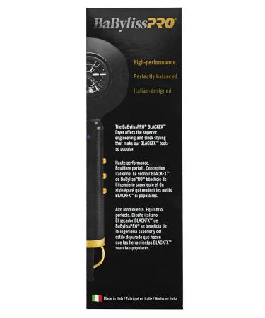 BaBylissPRO BLACKFX Metal Collection Hair Dryer | Professional Performance & Style - Buy Online on GoSupps.com