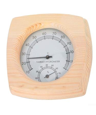 Sauna Thermometer and Hygrometer 2 in 1 Indoor Wooden Thermo-Hygrometer Thermometer Digital Sauna Temperature Humidity Meter