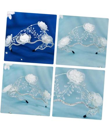 Beavorty bride headband bride pearl rhinestones vintage the flowers wild crystal press hair headgear hair accessories hair bands girls headbands lace bridal headband Hong style - Buy Online on GoSupps.com