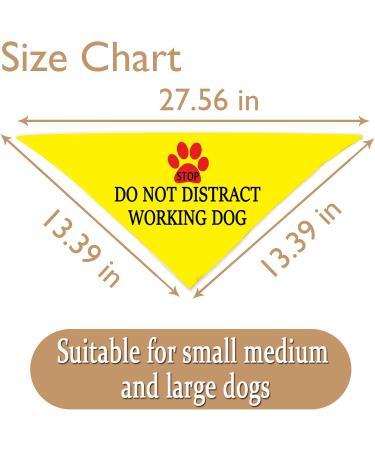 Stop Dot Not Pet Dog Bandana - No Touch No Talk No Distract - International Shipping - Buy Online on GoSupps.com