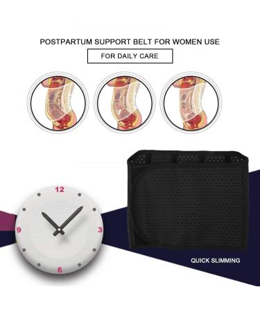 Buy Practical Belly Belt - Soft Postpartum Waist Band for Weight Loss & Comfort | Breathable Support for Waist Obesity - Ideal for New Moms (Black - Buy Online on GoSupps.com