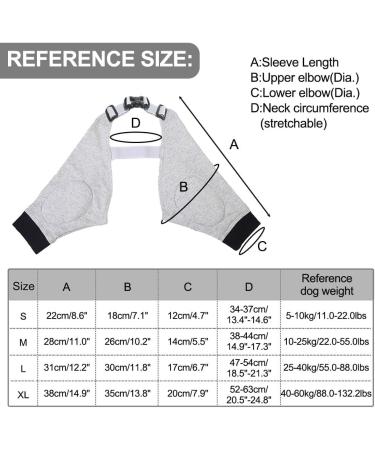 MiOYOOW Dog Front Leg Brace Adjustable Dog Elbow Brace for Protecting Dog Front Knee Joint (S/M/L/XL) - Buy Online on GoSupps.com