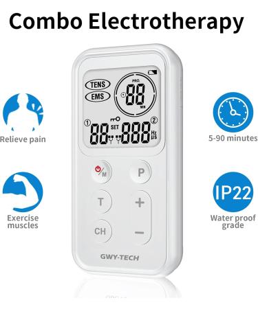 Buy Dual Channel TENS EMS Unit - 21 Modes for Pain Relief & Muscle Strength | 40 Levels & 8 Electrode Pads - International Shipping Available - Buy Online on GoSupps.com