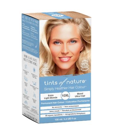10XL Extra Light Blonde Tints of Nature Permanent Hair Dye - Nourishing & Grey Coverage, 130ml - Buy Online on GoSupps.com