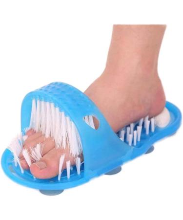 Foot Scrubber Shower Sandal Plastic Bath Shoe Including Pumice Stone Foot Health Care Stone Massager Slipper For Foot Cleaning - Buy Online on GoSupps.com