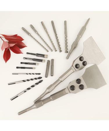 17pcs SDS Plus Rotary Hammer Drill Bits & Chisels Set with Strong Case - DEHUIWI - New Arrival - Buy Online on GoSupps.com