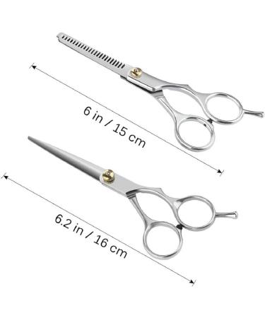 Professional Barber Scissors and Hair Comb Set - Hairdressing, Cutting, Thinning, and Texturizing - Salon and Home Use (Set of 2) - Buy Online on GoSupps.com