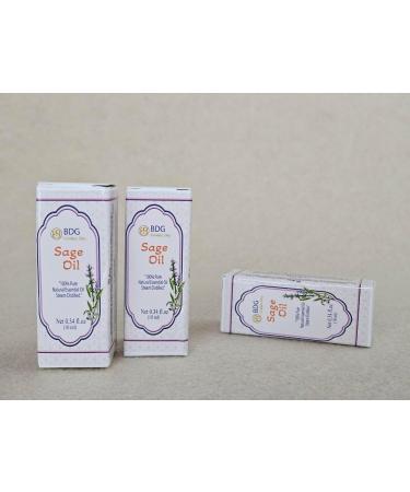 Premium 10 ml Sage Oil 100% Pure Essential Therapeutic Grade Aromatherapy Hair Skin & Body Care DIY Beauty - Buy Online on GoSupps.com