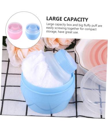  Beatifufu 2 Sets Body Powder Pot Makeup Powder Compact Kids Powder Puff Bottle Talcum Powder Baby Powder Puff Makeup Powder Container Baby Powder - Buy Online on GoSupps.com