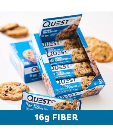 Quest Nutrition Oatmeal Chocolate Chip Protein Bars - Low Carb, Gluten-Free, Keto 12 Count - Buy Online on GoSupps.com