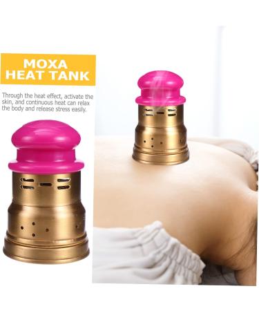 Buy Moxibustion Box Set - MOXA Heat Tank for Tendonitis Relief | Classic Ai-Box Copper Holder 9x6.5cm | International Shipping - Buy Online on GoSupps.com