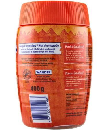 Ovomaltine Pack of 6 malted cocoa-flavored powdered drinks 400 g + 1 free Felce Azzurra talc packet 100 g sachet - Buy Online on GoSupps.com
