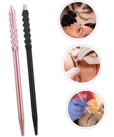 Beavorty 2pcs Supplies Beauty Makeup Eyebrow Embroidered Tool Needle Pencil Manual Multifunctional Salon Pen 1 count (Pack of 1) Black - Buy Online on GoSupps.com