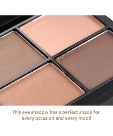 Beatifufu 4 Mirror Makeup Elegant and Matte with Shadow Eyeshadow Eye Colors Sponge Brown - Buy Online on GoSupps.com