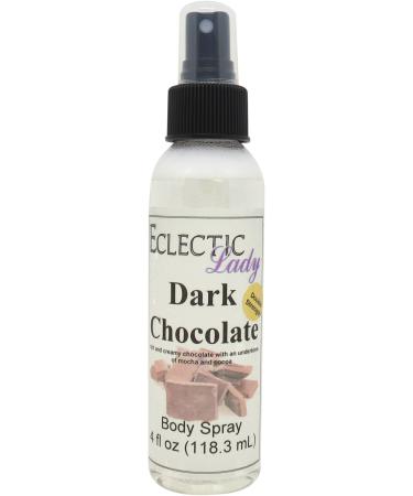 Dark Chocolate Body Spray (Double Strength) 4 ounces Body Mist for Women with Clean Light & Gentle Fragrance Long Lasting Perfume with Comforting Scent for Men & Women Cologne with Soft Subtle 4 Fluid Ounces (Double Strength)