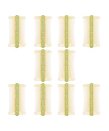 Healeved Lot De 10 Peignes Dents Fines Anti-lentes Anti-pelliculaires Pour Coiffure Portable Vert Statique