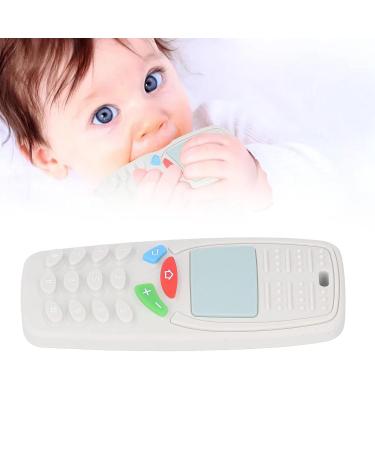Flexible Silicone Teething Toy - Safe and Portable Chew Toy for Babies in Milky White - Buy Online on GoSupps.com