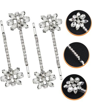 FOMIYES 6 Pairs Bridal Rhinestone Barrette 90s Jewelry for Women Aesthetic Hair Accessories Metal Hair Clips for Women Rhinestones Hair Pin Wedding Hair Pin Zinc Alloy Pearl Hairpin Bride - Buy Online on GoSupps.com