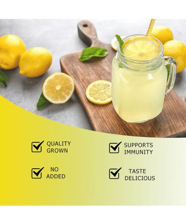 Organic Lemon Powder - Freeze Dried Whole Lemon Juice Powder 8oz - Buy Online on GoSupps.com