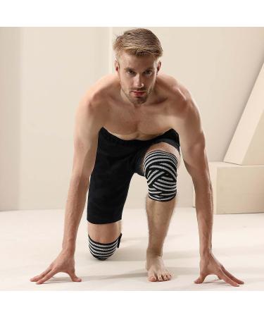 Serichamk Grey Black+Grey Knee Wraps for Weightlifting - Support and Stability - Buy Online on GoSupps.com