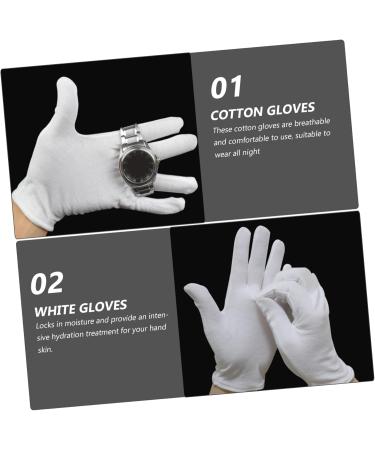 FOMIYES 30 Pairs Overnight Moisture Gloves White Cotton Gloves for Dry Hands Stretchable Gloves White Gloves Women Bedtime Cotton White Gloves Bulk Cutting Slugging Lotion Women's Washable - Buy Online on GoSupps.com