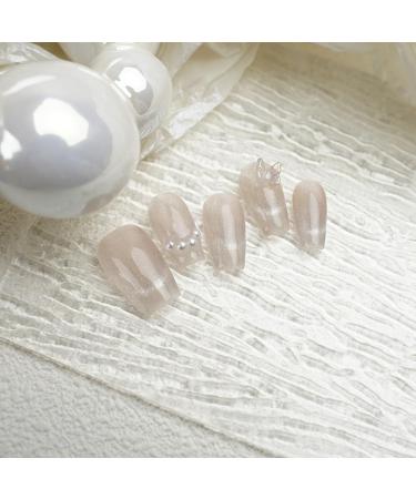 ieron Cat Eyes Cured Nail Wraps Self-Adhesive Gel Nail False Nails with Butterfly Removable Glue on Nails for Girls Glitter Nail Tips (M) - Buy Online on GoSupps.com