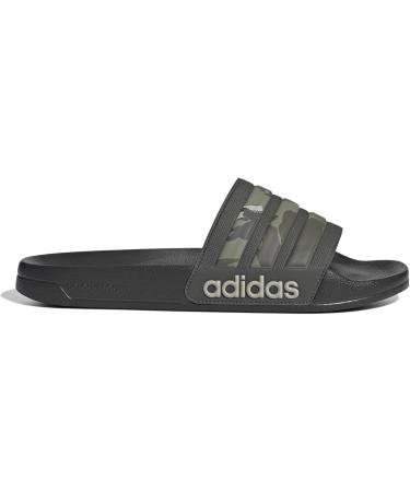 Buy adidas Unisex Adilette Shower Slides 44 2/3 EU - Shadow Olive Putty Grey Olive Strata | International Shipping Available - Buy Online on GoSupps.com
