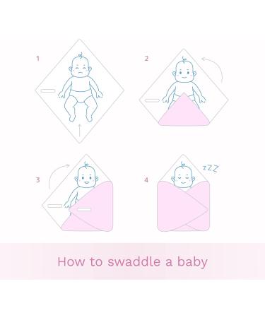 Baby Swaddle Wrap Blanket/Newborn Cotton Swaddling Sleeping Bag 0 to 3 Months (Mika Pink) 22 - Buy Online on GoSupps.com