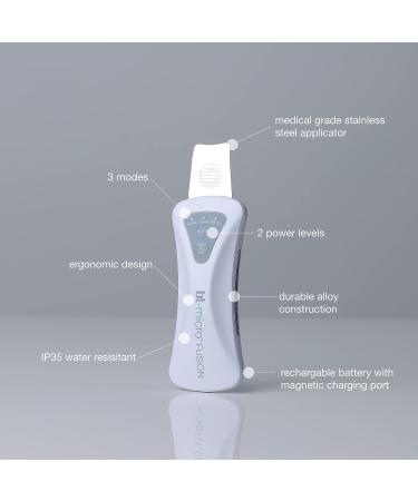Bio-Therapeutic bt-Micro Fusion Ultrasonic Skin Perfecting Tool | 30,000Hz Oscillation Power | Zinc Alloy Body | IP35 Water Resistant | CE Safety Tested | Skin Scrubber, Blackhead Remover, Facial Scrubber - Buy Online on GoSupps.com