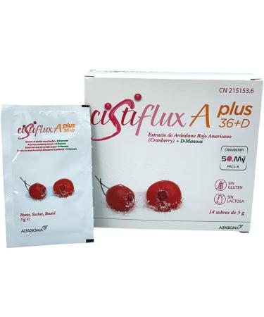  Alfasigma Cistiflux A Plus 36+D Red Cranberry Food Supplement - 14 sachets - Buy Online on GoSupps.com