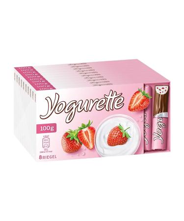 Yogurette Strawberry Chocolate - 8 Pieces (1 Pack) | International Shipping Available - Buy Online on GoSupps.com