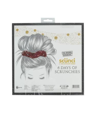 Six Days of Scrunchies Glamour Gift Set - Original Scrunchie with 6 Unique Designs in Presentation Box - Buy Online on GoSupps.com