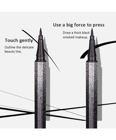 Fine Tip Eyeliner Long-Lasting Makeup Liquid Eyeliner - Smudgeproof Eye Makeup Supplies for Daily Use Dating and Night Out Black - Buy Online on GoSupps.com
