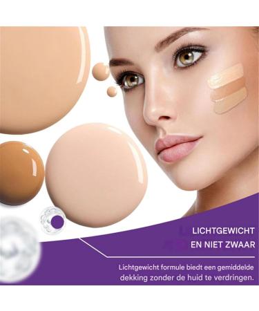 Cream Concealer Lightweight Full Coverage Makeup Natural Finish Makeup Smooth Moisturizing Texture Waterproof and Long Lasting 75 Ml For All Skin Types Shallow color refer to the description - Buy Online on GoSupps.com