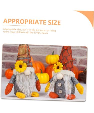 ABOOFAN Doll Thanksgiving Harvest Rudolph Gnome Decoration for Decor Figurine Autumn Festival Party Assorted Color 28X11X7CM - Buy Online on GoSupps.com