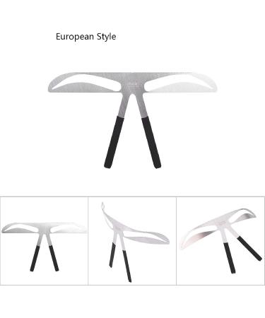 ANKROYU 4 Types Eyebrow Ruler Stainless Steel Eyebrow Measure Balance Extension Ruler Eyebrow Measurement Ruler Eyebrow Shape Stencil for All Face Shapes(B) - Buy Online on GoSupps.com