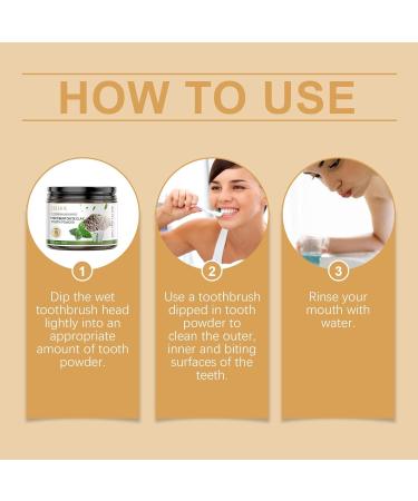 Bright White Tooth Powder Brightens Teeth Deep Cleans and Removes Plaque Freshens Breath Relieves Oral Discomfort Easy to Use(1pcs) - Buy Online on GoSupps.com