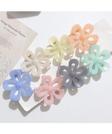 6 Pcs 2.8 Inch Flower Claw Clips for Women - Stylish Hair Accessories - Buy Online on GoSupps.com