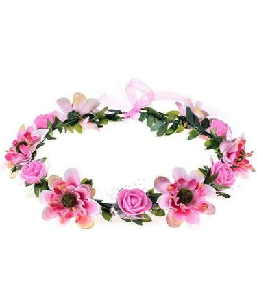 Handmade Blue Flower Crown Headband - Adjustable Tiara Decoration for Women | RK-HYTQWR RBXIBIBX - Buy Online on GoSupps.com