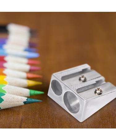 12Pcs Magnesium Pencil Sharpener Survival New Metal Pencil Sharpener with Double Holes Hand Pencil Sharpener for Pencils Schools Offices Art Projects - Buy Online on GoSupps.com